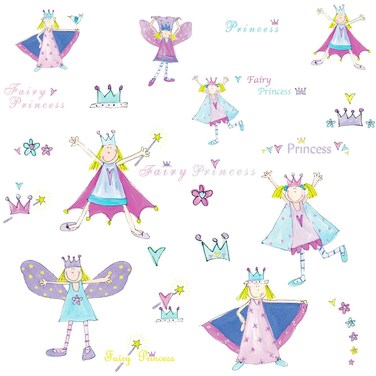 RoomMates RMK1015SCS Fairy Princess Wall Decals