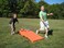 Driveway Games All Weather Corntoss Bean Bag Cornhole Yard Game Set for Indoor and Outdoor Use with 2 Target Boards and 8 Bean Bags White