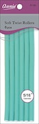 Annie 01199 Soft Twist Rollers Green 6 Count