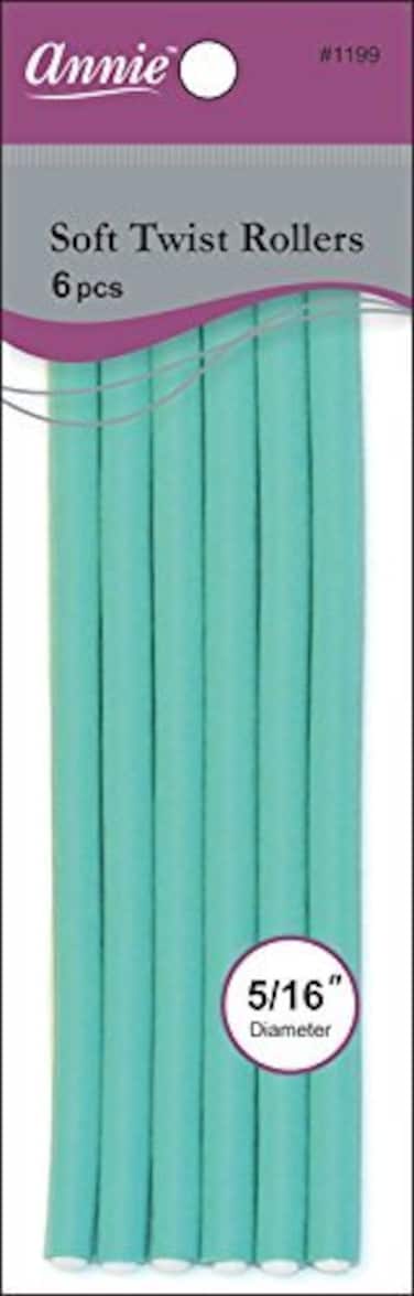 Annie 01199 Soft Twist Rollers Green 6 Count