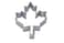 CybrTrayd RM Maple Leaf Canadian National Symbol 3 Cookie Cutter Metallic
