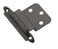 Amerock  Cabinet Hinge  38 inch 10 mm Inset Hinge  Oil Rubbed Bronze  2 Pack  Non SelfClosing Hinge  Face Mount Hinge  Cabinet Door Hinge