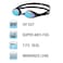 VIEW Swimming Gear V130AMR Shinari Swim Goggles SmokeBlue Mirrored Lens