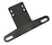 Wesbar 003211 Plastic Bracket License Plate Black 814 x 258