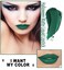 Easilydays Halloween Dark Matte Liquid Lipstick for Women Long Lasting Waterproof Lip Gloss Face Body Painting Vivid Vampire Lip Stain for Masquerade Party Goth Makeup Cosplay 05 Olive Green
