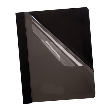 Oxford Premium Clear Front Report Covers Black Letter Size 25 per box 58806EE