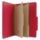 Universal  Pressboard Classification Folders Letter 6Section Ruby Red 10bx