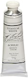 M Graham 2Ounce Tube Acrylic Paint Titanium White