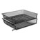 Eldon 62555 Nestable Mesh Stacking Side Load Letter Tray WireBlack
