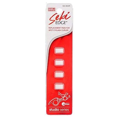 Seki Edge Eyelash Curler Replacement Pads SS600R Pack of 4 Silicone Eyelash Curler Refill Pads  Maintain Curling Action  Made In Japan