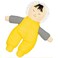 Childrens Factory Babys First Asian Girl Fabric Doll  10x 9x 2