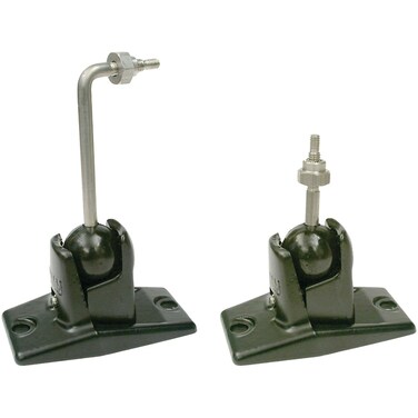 OmniMount 50 Wall and Ceiling Audio Mount  Black with Stainless Steel