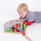Bigjigs Rail Five Way Engine Shed Wooden Toys Bigjigs Train Accessories Wooden Train Shed Train Toys Wooden Shed Wooden Toys for 3 4 5 Year Olds