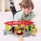 Bigjigs Rail Five Way Engine Shed Wooden Toys Bigjigs Train Accessories Wooden Train Shed Train Toys Wooden Shed Wooden Toys for 3 4 5 Year Olds