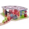 Bigjigs Rail Five Way Engine Shed Wooden Toys Bigjigs Train Accessories Wooden Train Shed Train Toys Wooden Shed Wooden Toys for 3 4 5 Year Olds