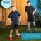 Just Jump It Set of 2 EZ Steppers  Active Indoor and Outdoor Activities for Kids  Can Stepper Toys  Blue