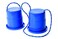 Just Jump It Set of 2 EZ Steppers  Active Indoor and Outdoor Activities for Kids  Can Stepper Toys  Blue