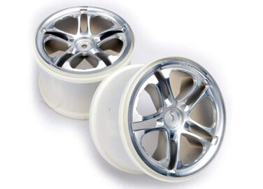 Traxxas 5172 Wheels Split Spoke 38 Satin Finish Revo and Maxx Series Trucks