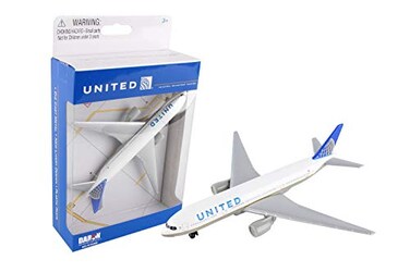 United Airlines 777 airplane toy plane RT6266
