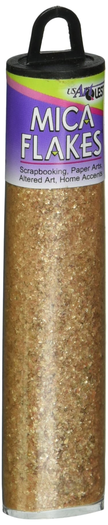 US Artquest Mica Flakes 1oz Gold Small