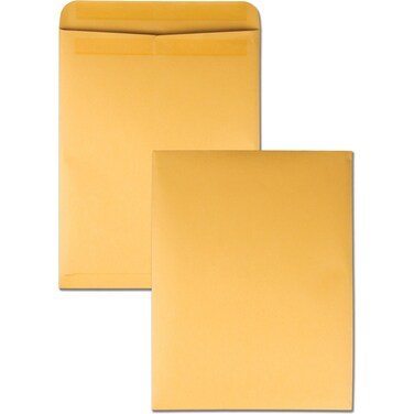 Quality Park Catalog Envelopes RediSeal Brown Kraft 12 x 155 100 per Box 44067
