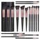 JFaciem Makeup brushes Set 18 Pcs Premium Synthetic Foundation Powder brush makeup brush kit contour brush Concealers Eye shadows Blush Makeup Brushes with black case