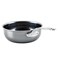 Hestan  NanoBond Collection  Titanium Stainless Steel Saucier Pan with Lid Induction Cooktop Compatible 2Quart