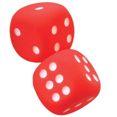 Voit Tuff Coated Foam Dice OnePair