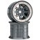 Axial AX8042 Oversize 8Spoke RC Monster Truck Beadlock Wheels 17Mm with 14Mm Adapters Black Set of 2 AXIC8042