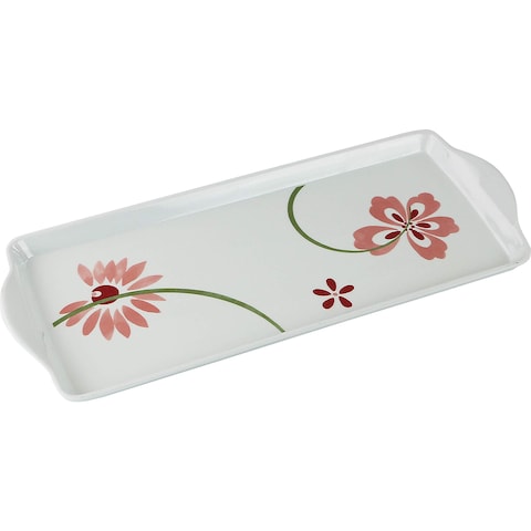 Corelle Coordinates by Reston Lloyd Melamine Tidbit Serving Tray Pretty Pink