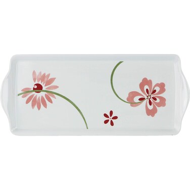 Corelle Coordinates by Reston Lloyd Melamine Tidbit Serving Tray Pretty Pink