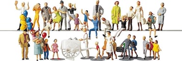 Faller 153006 Fairgoers 36HO Scale Figure Set