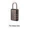 Master Lock Black Combination Padlock Indoor Gym Locker Lock with Customizable 3digit Code for Luggage Backpacks Cabinets 647D