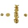 Kingston Brass KB6327DX Concord ThreeHandle Bidet Faucet 8 L x 218 W Brushed Brass