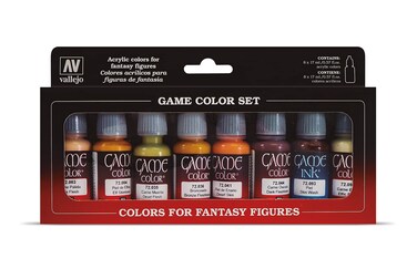 Vallejo Skin Tones Paint Set 8 Color Paint