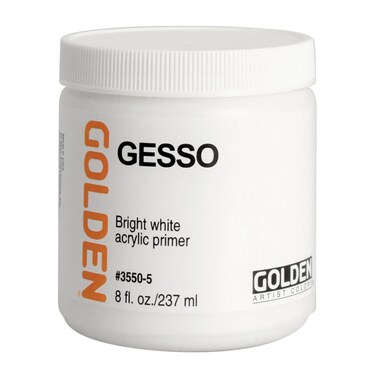 Golden Acrylic Gesso  8 oz Jar