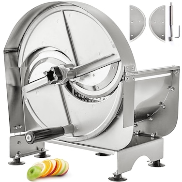 VEVOR Commercial Manual Slicer 0212mm Adjustable Thickness Stainless Steel Manual Vegetable Slicer Commercial Vegetable Slicer with Durable Blades for Slicing Fruit Lemon Onion Cabbage