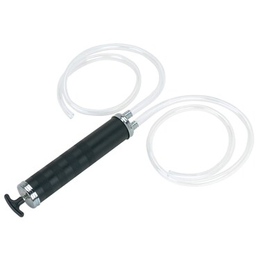 LUMAX LX1344 Black Hand Transfer Pump Designed to Pump Most NonCorrosive Fluids Ideal for Transferring Fluids from one Container to The Other and for draining Oils and Other Fluids