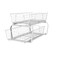 ClosetMaid Pull Out Cabinet Organizer 2 Heavy Duty Slide Out Pantry Shelves Drawers for Kitchen Bathroom White 11Inch Two Tier