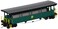 Bachmann Trains  Open Sided Excursion Car  CASS SCENIC RR  HO Scale