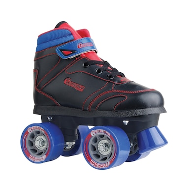 Chicago Skates Boys Sidewalk Roller Skate  Black Youth Quad Skates  Size 4