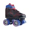 Chicago Skates Boys Sidewalk Roller Skate  Black Youth Quad Skates  Size 4