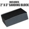 MicroMesh 9 Sanding Sheet Introductory Woodworkers Kit with a 2 inch by 3 inch Foam Sanding Block