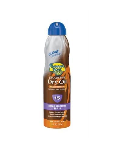 Banana Boat Protective Dry Tanning Oil Ultra Mist SPF 15 6Ounce Bottles Pack of 3