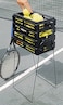 Tourna Ballport Tennis Ball Hopper Holds 80 Balls Durable and Lightweight  Black