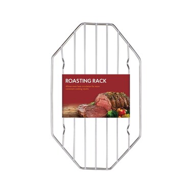 HIC Kitchen Roasting Wire Rack Heavyweight ChromePlated Steel 10x6 Ideal for Roasting Baking and More  Elevate Circulate and Browning Expert