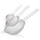 3PCS Fine Mesh Strainers Set Little Cook Stainless Steel Colanders and Sifters with Sturdy Handle Perfect for Sift Strain Drain and Rinse Vegetables Pastas and TeaLarge  Medium  Small3PCS