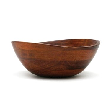 Lipper International Matte Wavy Rim Serving Bowl for Fruits Salads or Popcorn Small Cherry Finished