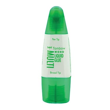 Tombow 62191 MONO Multi Liquid Glue 088 Ounce 1Pack MultiPurpose Glue with Dual Tip Dispenser for Precise to Full Coverage Application
