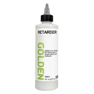 Retarder by GOLDEN 8 fl oz  237 ml bottle Professional Acrylic Fluid Mediums and Additives